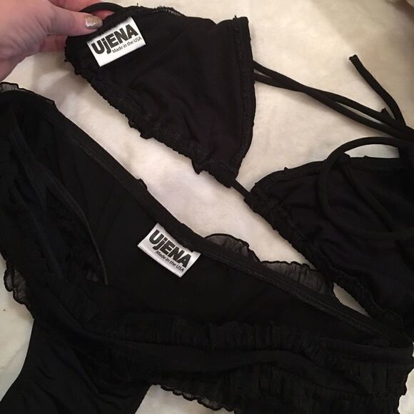 Ruffle T Back Bikini - Picture 2 of 3